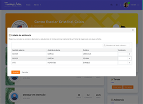 Lista de asistencia